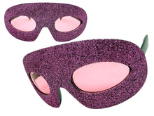 Vibrant Mardi Gras Party Club Beach Cruise Raver Festival SUNGLASSES Fun Shades Pink Glitter Frame 1238