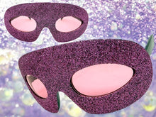 Vibrant Mardi Gras Party Club Beach Cruise Raver Festival SUNGLASSES Fun Shades Pink Glitter Frame 1238