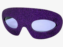 Vibrant Mardi Gras Party Club Beach Cruise Raver Festival SUNGLASSES Fun Shades Purple Glitter Frame 1238
