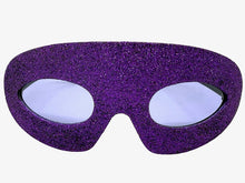 Vibrant Mardi Gras Party Club Beach Cruise Raver Festival SUNGLASSES Fun Shades Purple Glitter Frame 1238