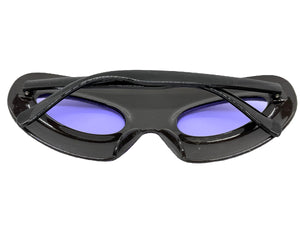 Vibrant Mardi Gras Party Club Beach Cruise Raver Festival SUNGLASSES Fun Shades Purple Glitter Frame 1238
