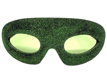 Vibrant Mardi Gras Party Club Beach Cruise Raver Festival SUNGLASSES Fun Shades Green Glitter Frame 1238