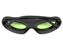 Vibrant Mardi Gras Party Club Beach Cruise Raver Festival SUNGLASSES Fun Shades Green Glitter Frame 1238