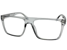 Classy Elegant Modern Contemporary Style Clear Lens Blue Light Block Computer EYEGLASSES Gray Frame 15011