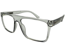 Classy Elegant Modern Contemporary Style Clear Lens Blue Light Block Computer EYEGLASSES Gray Frame 15011