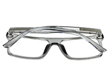 Classy Elegant Modern Contemporary Style Clear Lens Blue Light Block Computer EYEGLASSES Gray Frame 15011