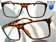 Classy Elegant Modern Contemporary Style Clear Lens Blue Light Block Computer EYEGLASSES Tortoise Frame 15011