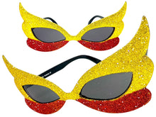 Vibrant Mardi Gras Party Club Beach Cruise Raver Festival SUNGLASSES Fun Shades Glitter Frame C924