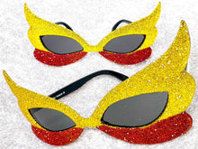 Vibrant Mardi Gras Party Club Beach Cruise Raver Festival SUNGLASSES Fun Shades Glitter Frame C924