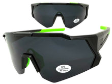 Oversized Retro Sporty Wrap Around Shield Style SUNGLASSES Large Black Frame - Dark Lens 5331