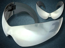 Oversized Space Futuristic Robotic Cyclops Shield Costume Party SUNGLASSES Huge Silver Lens 2170