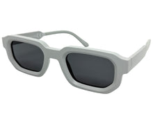 Classic Vintage Retro Style SUNGLASSES Matte Light Gray Frame - Dark Lens 80791