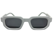 Classic Vintage Retro Style SUNGLASSES Matte Light Gray Frame - Dark Lens 80791