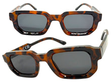 Classic Vintage Retro Style SUNGLASSES Geometric Tortoise Frame - Dark Lens 80791