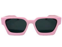Classic Vintage Retro Style SUNGLASSES Thick Pink Frame - Dark Lens 1402