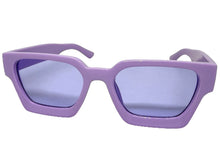 Classic Vintage Retro Style SUNGLASSES Thick Purple Frame - Purple Lens 1402