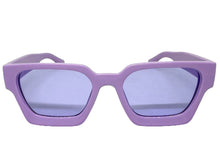 Classic Vintage Retro Style SUNGLASSES Thick Purple Frame - Purple Lens 1402