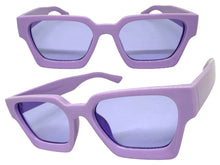 Classic Vintage Retro Style SUNGLASSES Thick Purple Frame - Purple Lens 1402