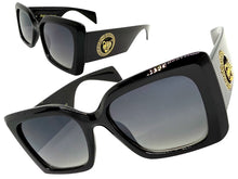 Oversized Luxury Vintage Retro Style SUNGLASSES Large Super Thick Black Frame 15013