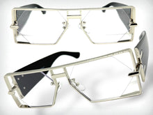 Classic Vintage Retro Hip Hop Rapper Style Clear Lens EYEGLASSES Large Silver Frame 5542