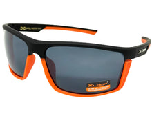 Sporty Wrap Around Cycling Fishing Biker SUNGLASSES Sleek Black & Orange Frame - Dark Lens 2723