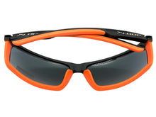 Sporty Wrap Around Cycling Fishing Biker SUNGLASSES Sleek Black & Orange Frame - Dark Lens 2723