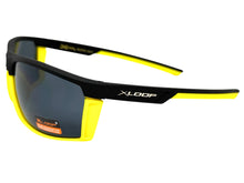 Sporty Wrap Around Cycling Fishing Biker SUNGLASSES Sleek Black & Yellow Frame - Dark Lens 2723