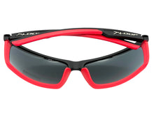 Sporty Wrap Around Cycling Fishing Biker SUNGLASSES Sleek Black & Red Frame - Dark Lens 2723