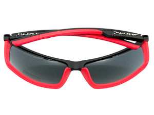 Sporty Wrap Around Cycling Fishing Biker SUNGLASSES Sleek Black & Red Frame - Dark Lens 2723