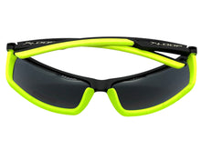 Sporty Wrap Around Cycling Fishing Biker SUNGLASSES Sleek Black & Neon Green Frame - Dark Lens 2723