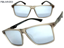 Classic Sporty Driving Fishing POLARIZED SUNGLASSES Gray Frame - Silver Lens 5321