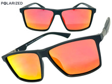 Classic Sporty Driving Fishing POLARIZED SUNGLASSES Black Frame - Orange Lens 5321