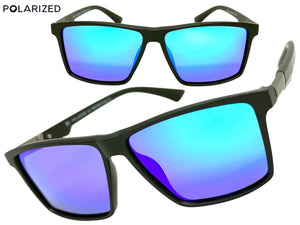Classic Sporty Driving Fishing POLARIZED SUNGLASSES Black Frame - Green Lens 5321