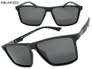 Classic Sporty Driving Fishing POLARIZED SUNGLASSES Black Frame - Dark Lens 5321