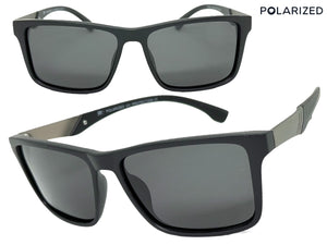 Classic Sporty Driving Fishing POLARIZED SUNGLASSES Black Frame - Dark Lens 5320