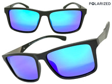 Classic Sporty Driving Fishing POLARIZED SUNGLASSES Black Frame - Blue Lens 5320