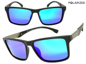 Classic Sporty Driving Fishing POLARIZED SUNGLASSES Black Frame - Green Lens 5320