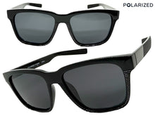 Classic Sporty Driving Fishing POLARIZED SUNGLASSES Large Black Frame - Dark Lens 9086
