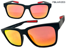 Classic Sporty Driving Fishing POLARIZED SUNGLASSES Large Black Frame - Orange Lens 9086