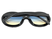 Oversized Exaggerated Vintage Retro Style SUNGLASSES X-Large Round Black Frame 2685