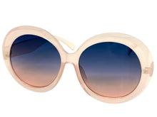Oversized Exaggerated Vintage Retro Style SUNGLASSES X-Large Round Pink Frame 2685