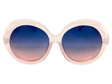 Oversized Exaggerated Vintage Retro Style SUNGLASSES X-Large Round Pink Frame 2685