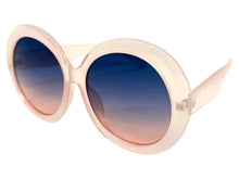 Oversized Exaggerated Vintage Retro Style SUNGLASSES X-Large Round Pink Frame 2685