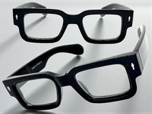 Classic Vintage Retro Style Clear Lens EYEGLASSES Large Super Thick Black Frame E2165