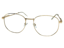 Exaggerated Vintage Retro Style Clear Lens EYEGLASSES Large Gold Metal Frame P0194