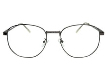 Exaggerated Vintage Retro Style Clear Lens EYEGLASSES Large Gunmetal Frame P0194