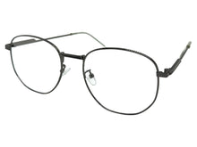Exaggerated Vintage Retro Style Clear Lens EYEGLASSES Large Gunmetal Frame P0194