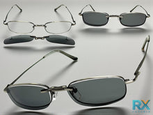 Classy Elegant Modern Style Optical EYEGLASSES Stainless Steel Frame with Magnetic Clip On DV016