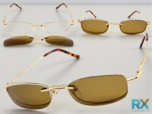 Classy Elegant Modern Style Optical EYEGLASSES Stainless Steel Frame with Magnetic Clip On DV016