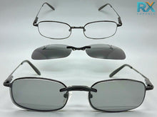 Classy Elegant Modern Style Optical EYEGLASSES Stainless Steel Frame with Magnetic Clip On DV012